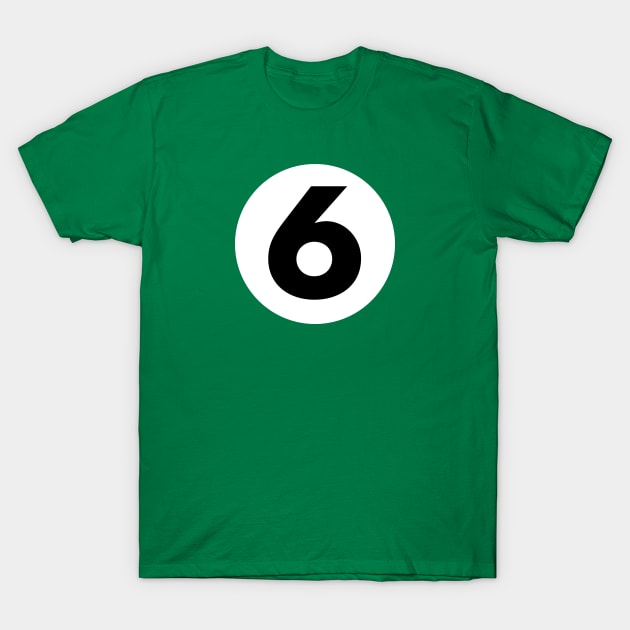 Billiard, Six Ball T-Shirt by Heyday Threads